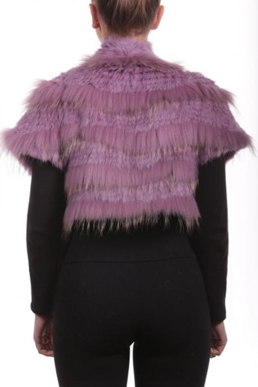 Femme Milpau Gilet / Poncho | Milpau Lana Parme