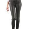 Femme Milpau Pantalon Cuir | Milpau Carine Poches