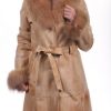 Femme Milpau Blouson | Milpau Adeline Beige Foncu00E9