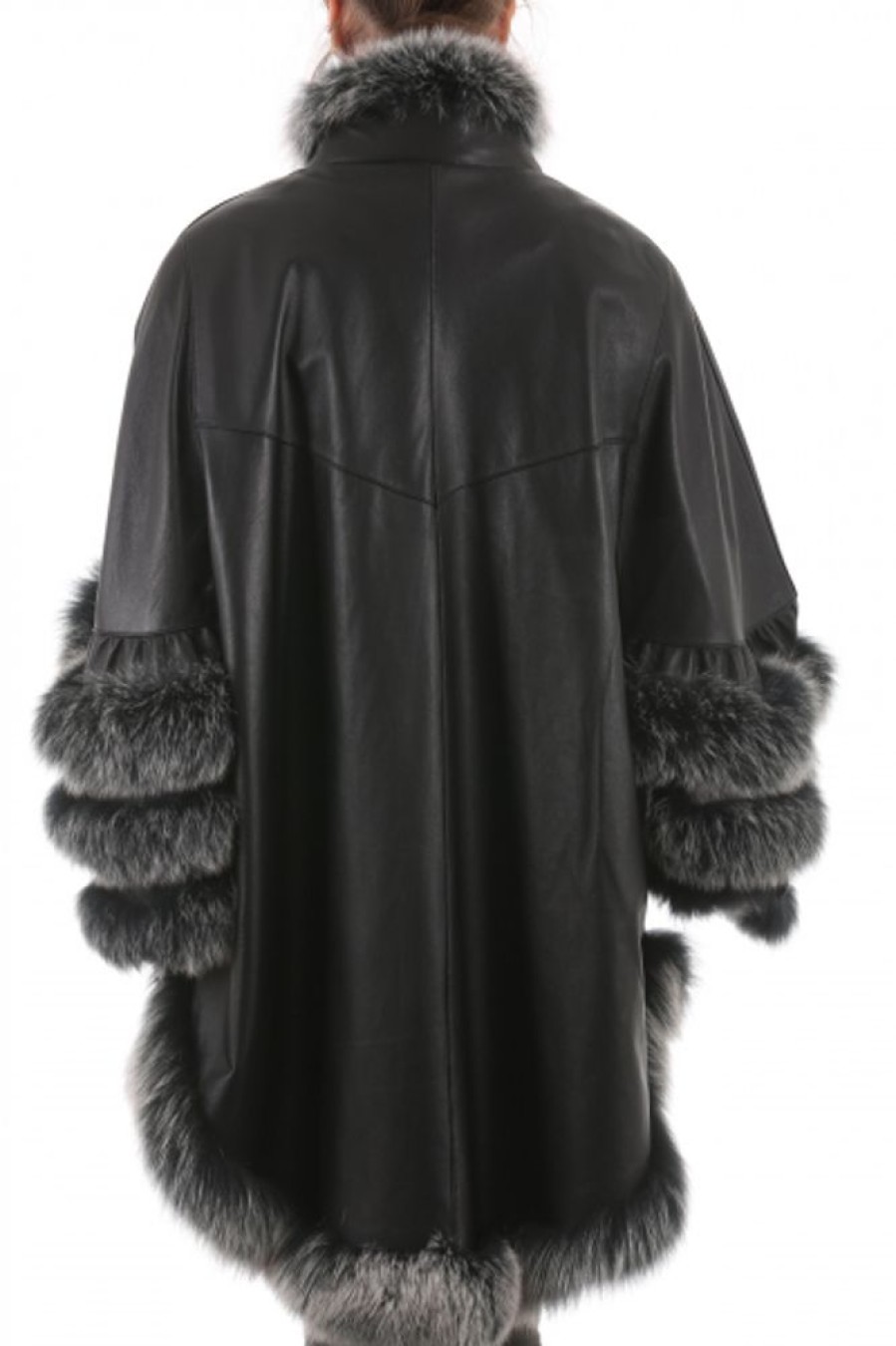 Femme Giorgio Gilet / Poncho | Giorgio Lucrecia Noir