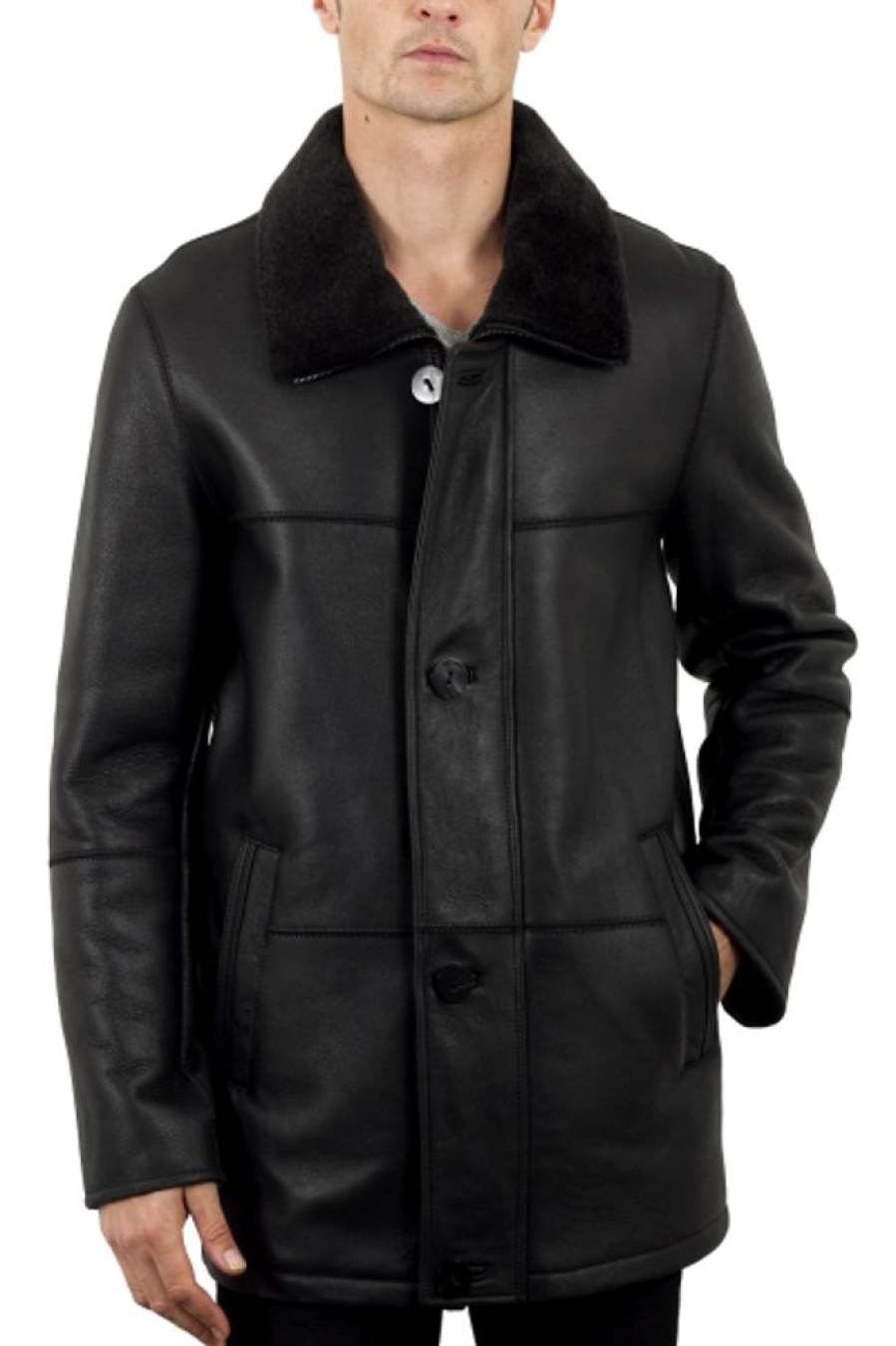 Homme Intuition Veste | Intuition Peau Lainu00E9E 285 Noir