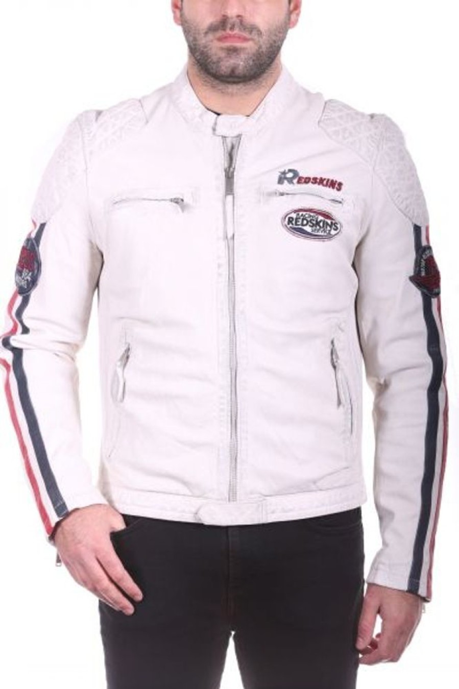 Homme Redskins Style Motard | Redskins Rafter Blanc