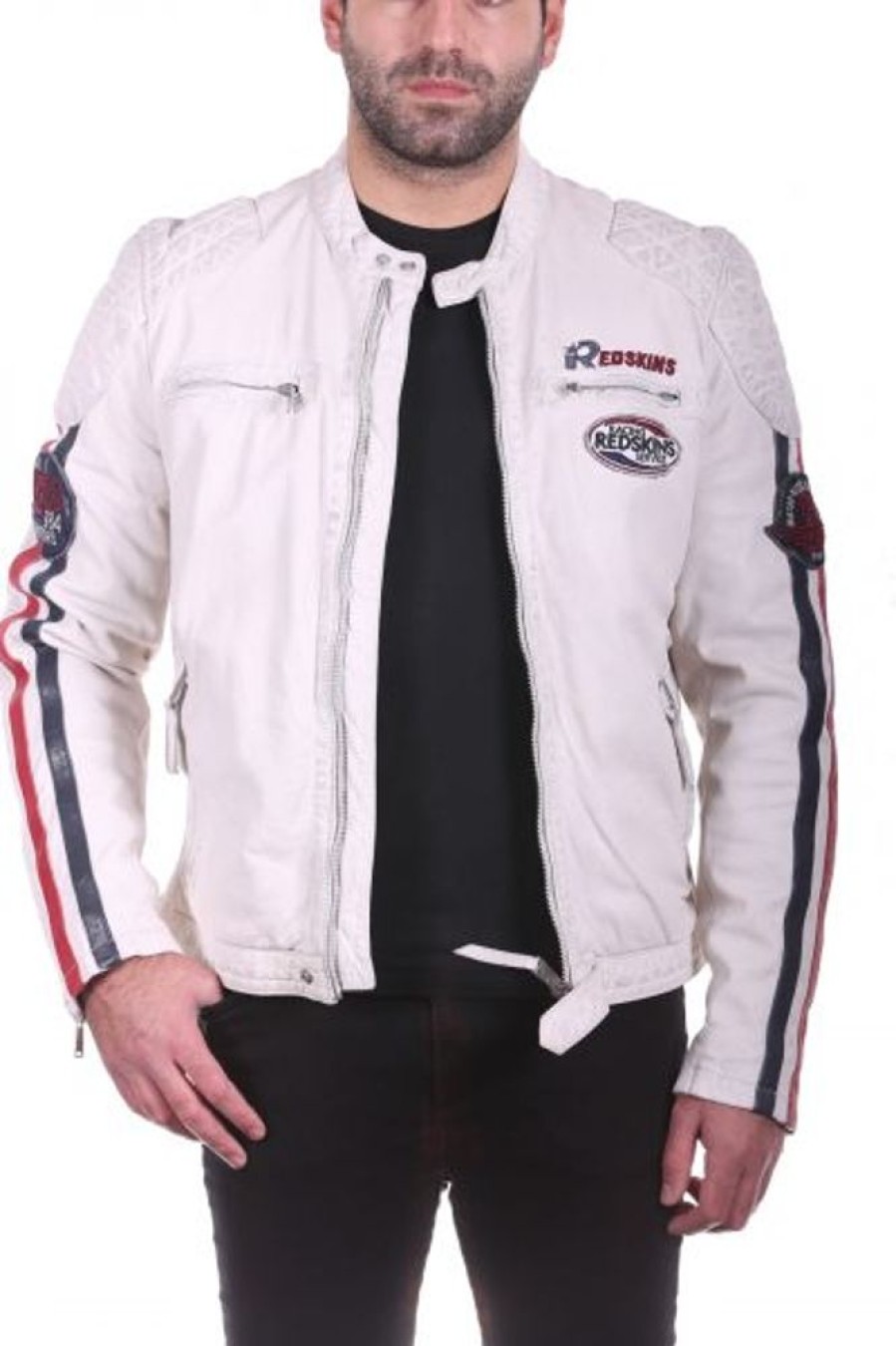 Homme Redskins Style Motard | Redskins Rafter Blanc