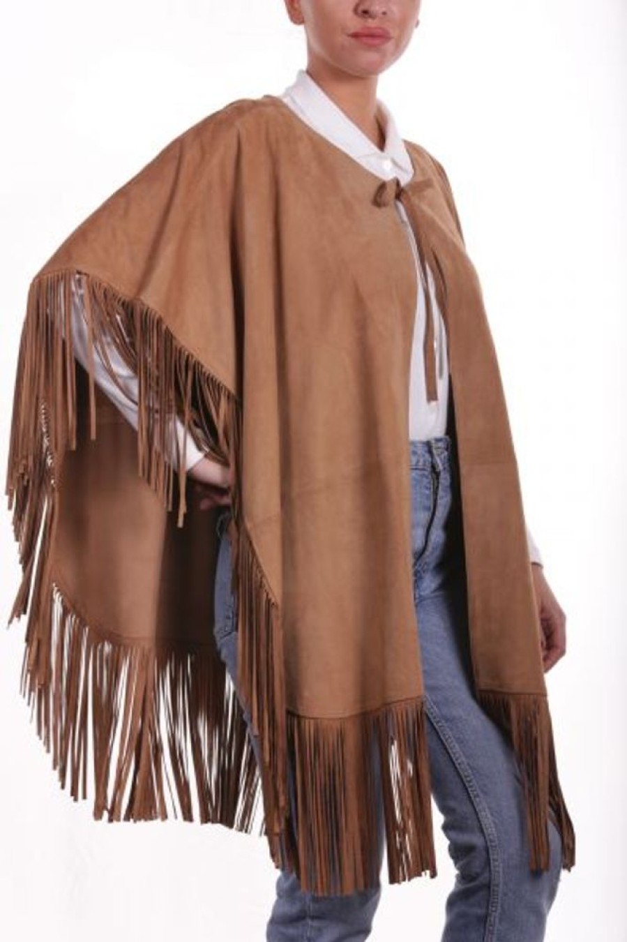 Femme Milpau Gilet / Poncho | Milpau Poncho Camel