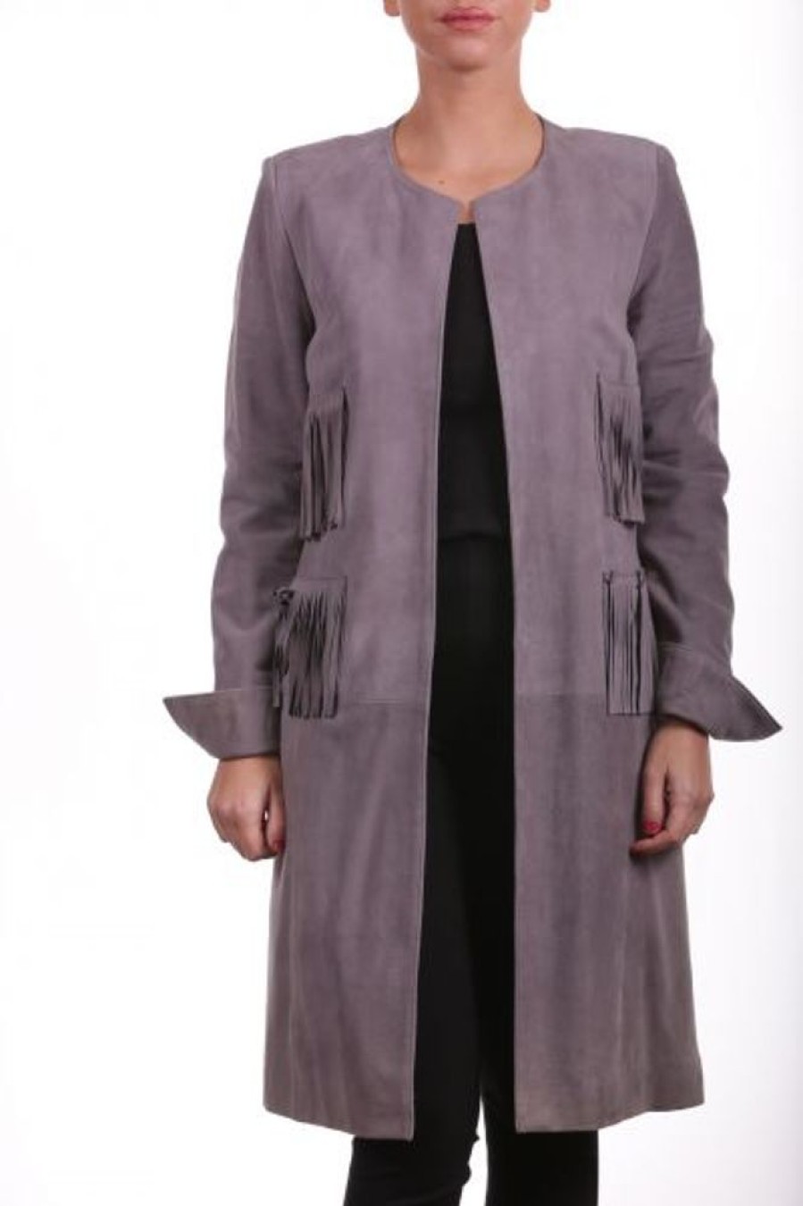 Femme Milpau Veste / Manteau | Milpau Flora Gris