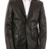 Homme Intuition | Blazer Cuir Noir 21