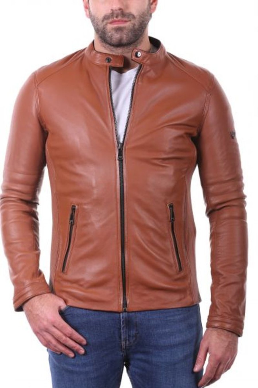 Homme LADC Style Motard | Ladc Bradley Cognac