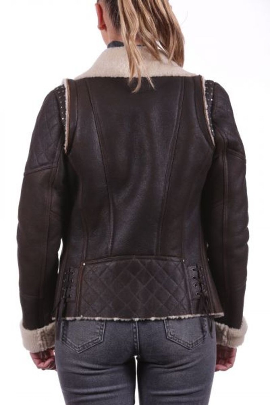 Femme Giorgio Blouson | Giorgio Prisca 2 Marron