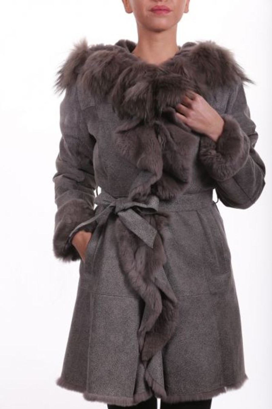 Femme Milpau Veste / Manteau | Milpau Martine Gris