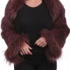 Femme Milpau Gilet / Poncho | Milpau Leana Bordeaux