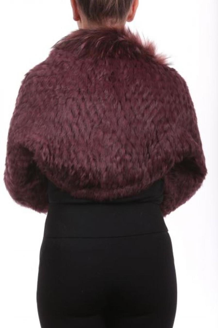 Femme Milpau Gilet / Poncho | Milpau Leana Bordeaux