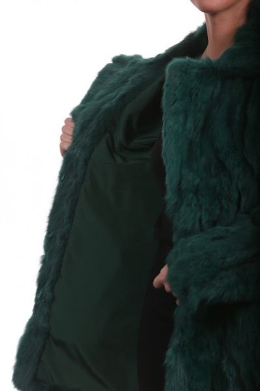 Femme Milpau Veste / Manteau | Milpau Lena Vert