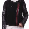 Femme Giorgio Blouson | Giorgio Megane Noir/Rouge