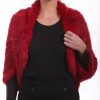 Femme Milpau Gilet / Poncho | Milpau Joyce Rouge