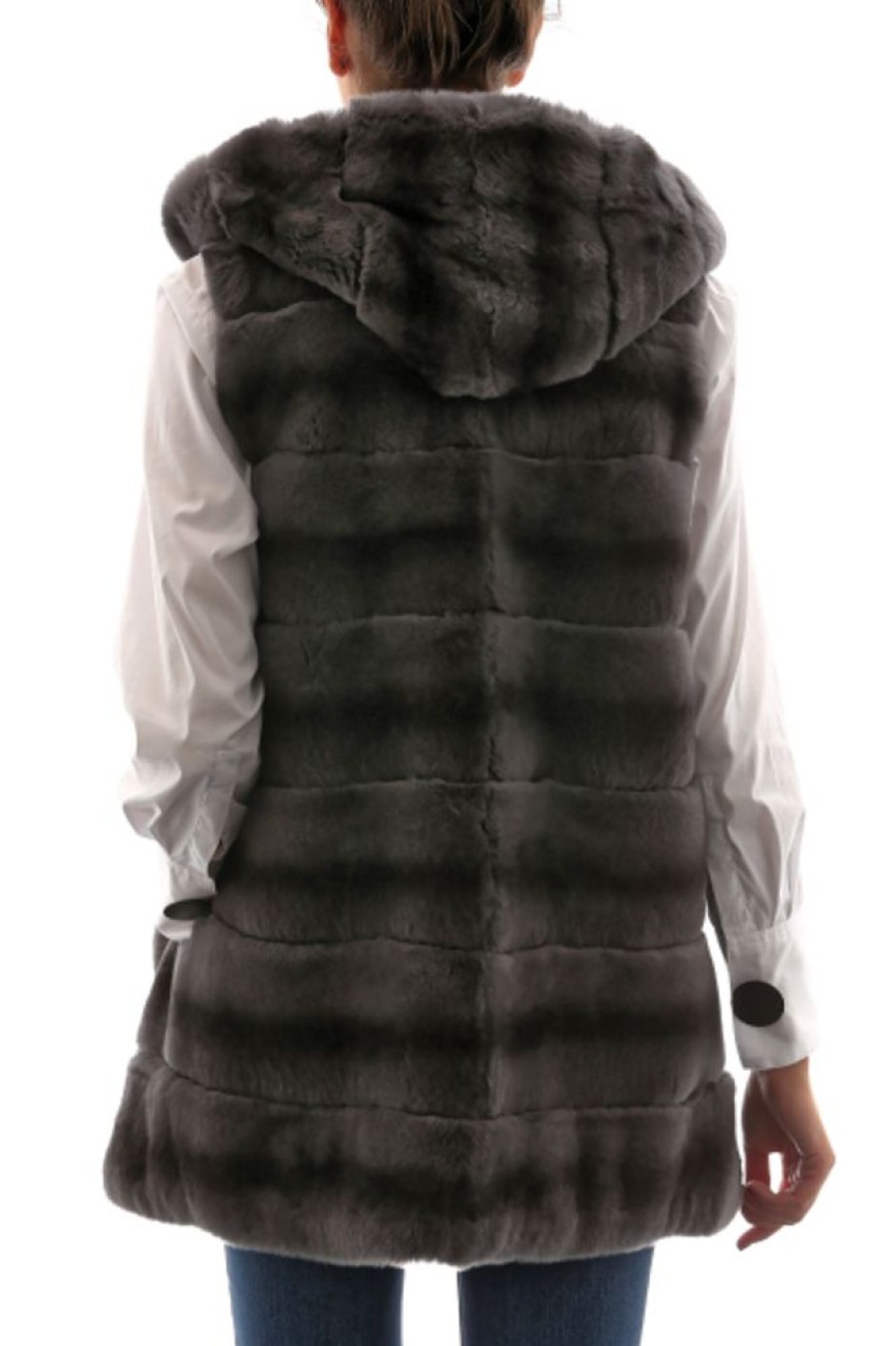 Femme Sam-Rone Gilet / Poncho | Sam-Rone 16R03 Gris