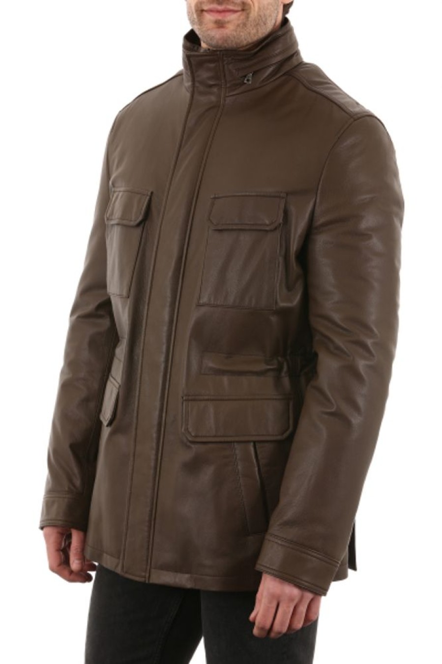 Homme Intuition | Intuition Veste 648 Mastic