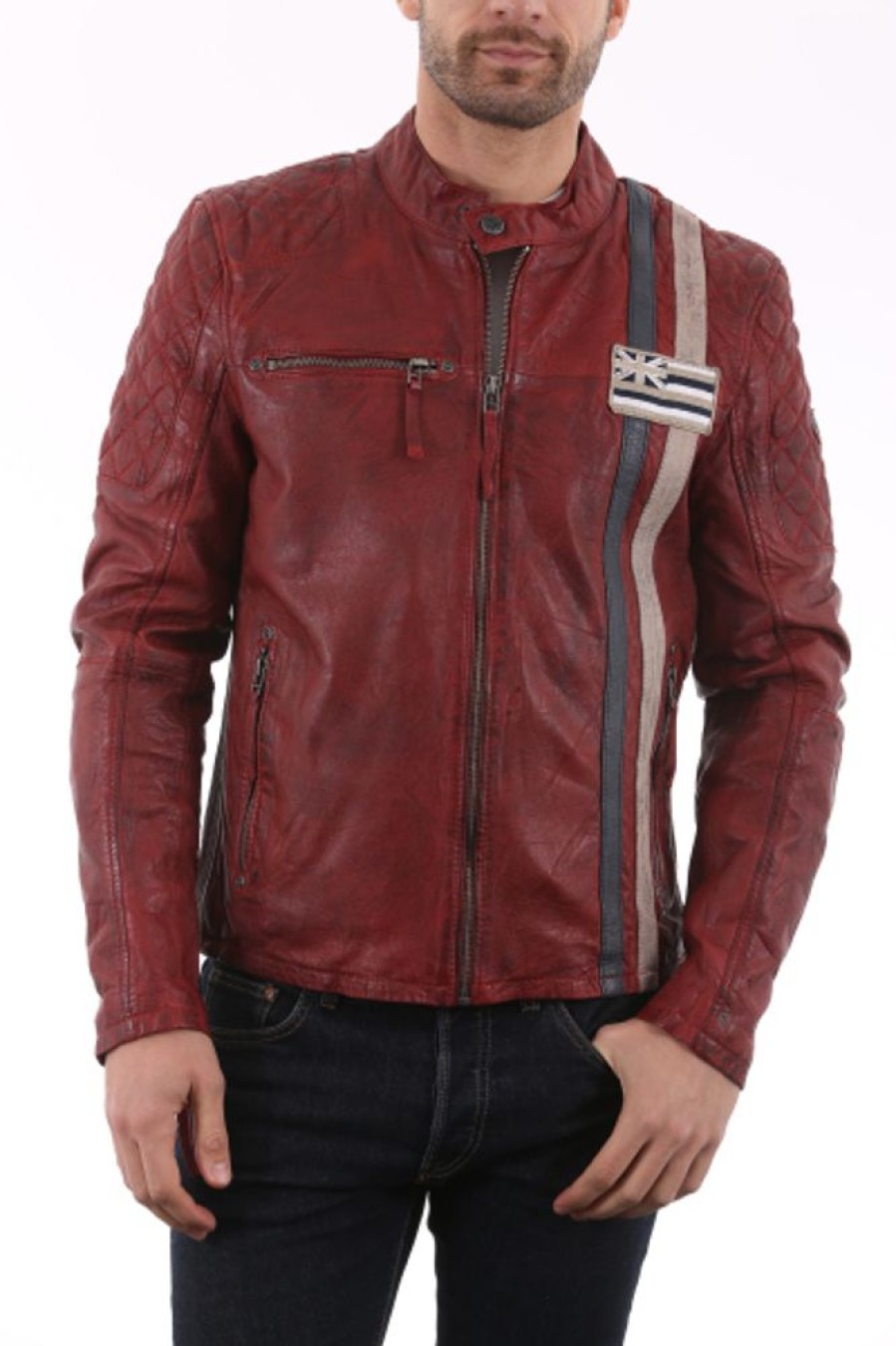 Homme Gipsy Style Motard | Gipsy Ciro Rouge