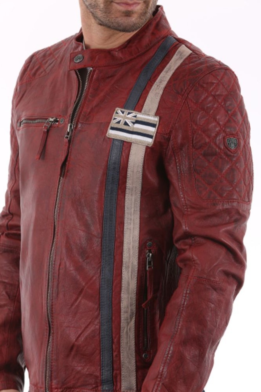 Homme Gipsy Style Motard | Gipsy Ciro Rouge