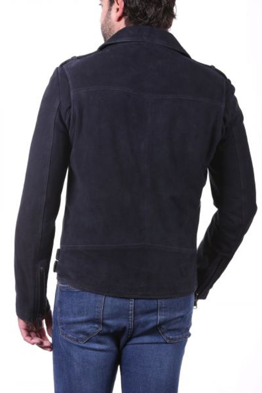 Homme LADC Tous Les Blousons | Ladc Trocadero Velours Navy