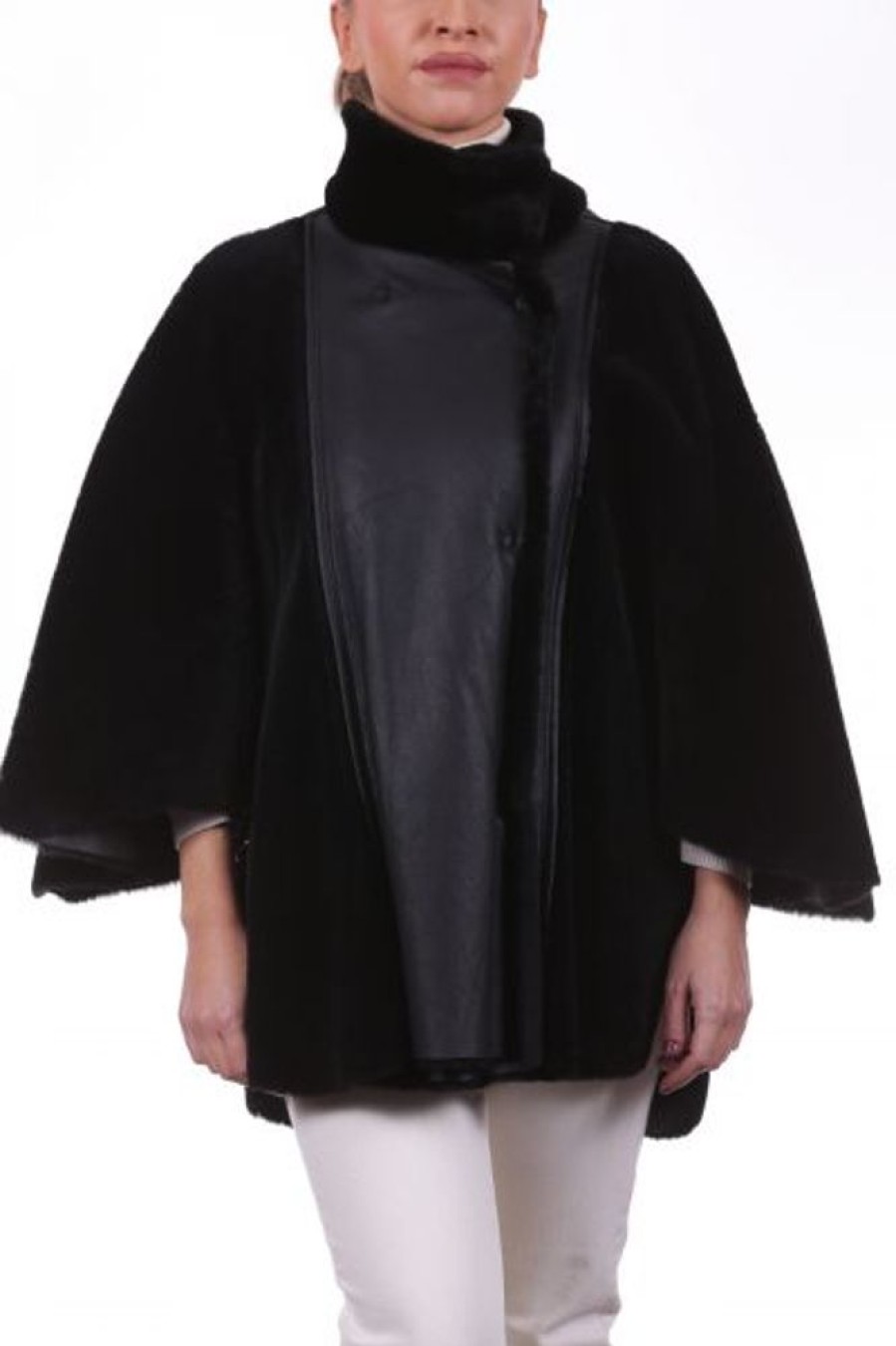 Femme Giorgio Gilet / Poncho | Giorgio Esther Noir