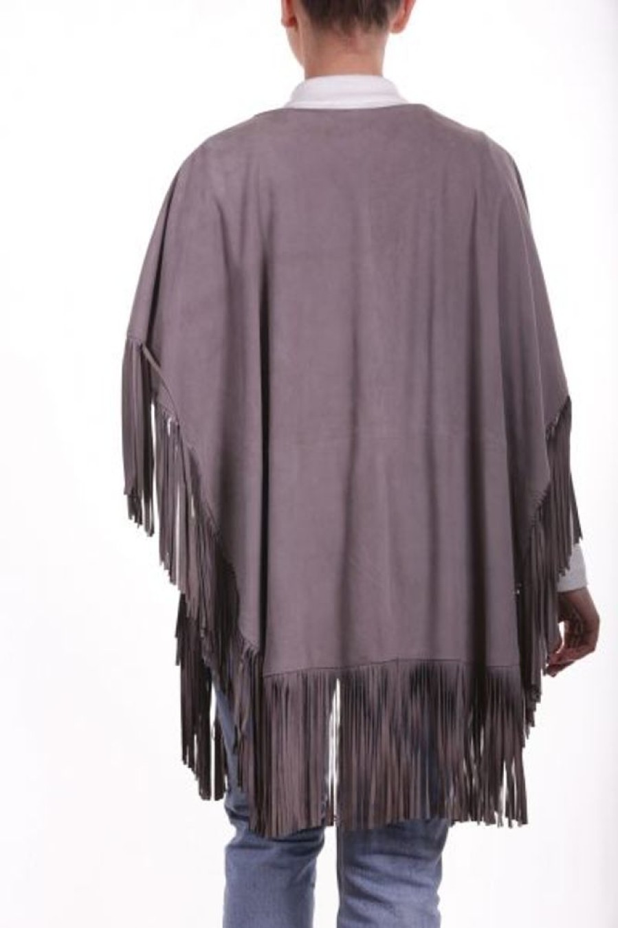 Femme Milpau Gilet / Poncho | Milpau Poncho Gris