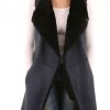 Femme Vespucci Gilet / Poncho | Vespucci Kk-30572 Marine