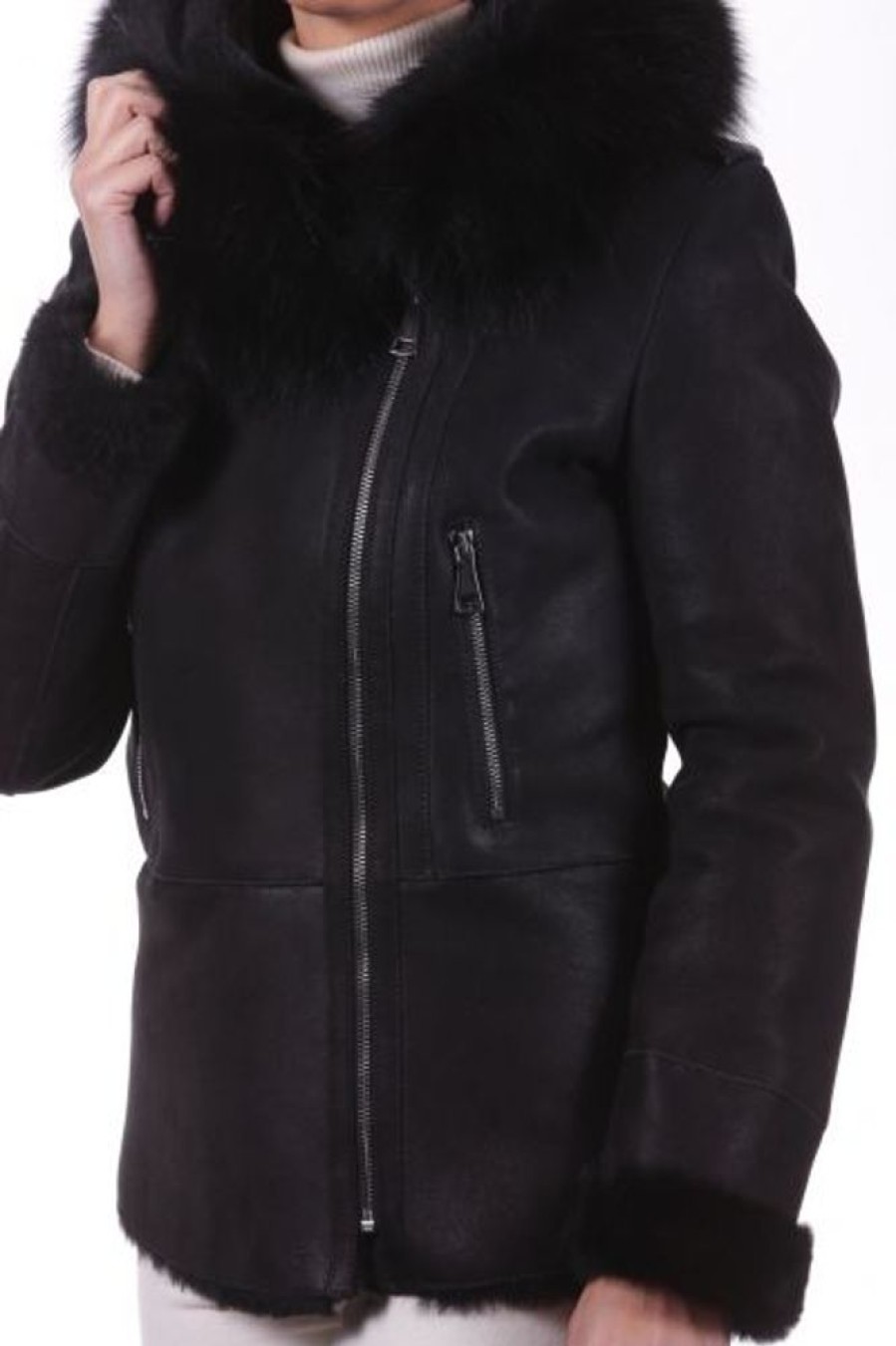 Femme Univers du Luxe Veste | Univers Du Luxe Cecilia Df Noir