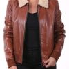 Femme LADC Tous Les Blousons | Ladc Romy Col Cognac