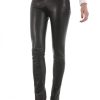 Femme Giorgio Pantalon Cuir | Giorgio Legging Noir