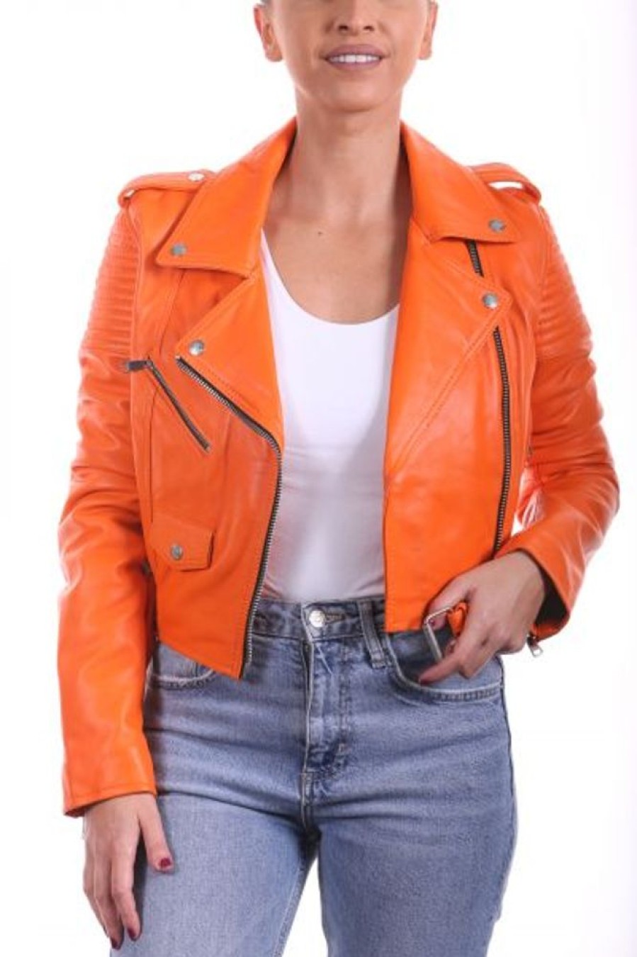 Femme LADC Perfecto | Ladc Amu00E9Lia Orange