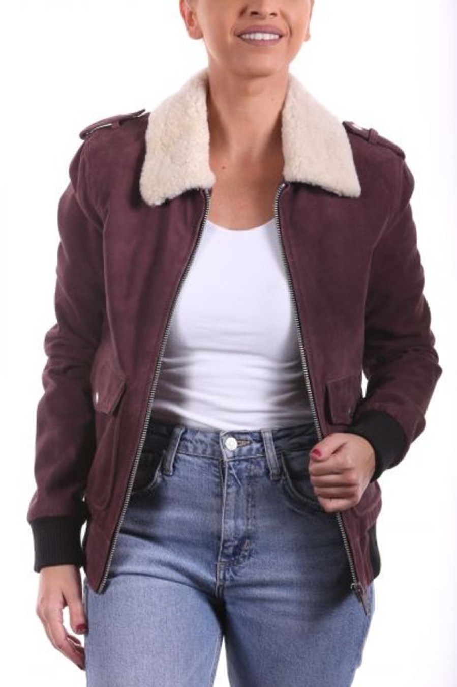 Femme LADC Daim / Velours | Ladc Lala Velours Aubergine