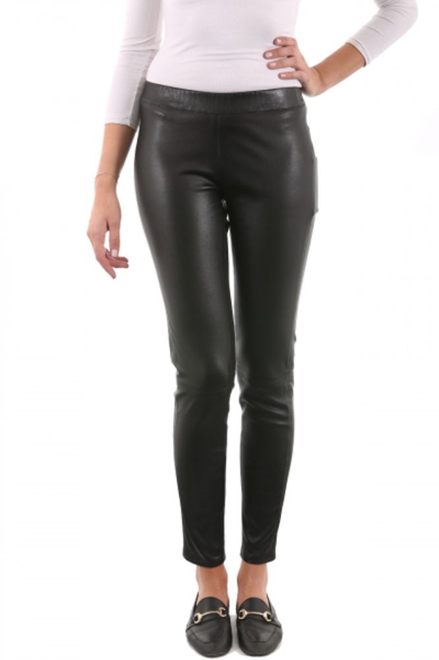 Femme Milpau Pantalon Cuir | Milpau Carine Legging