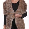 Femme Milpau Gilet / Poncho | Milpau Gigi Marron