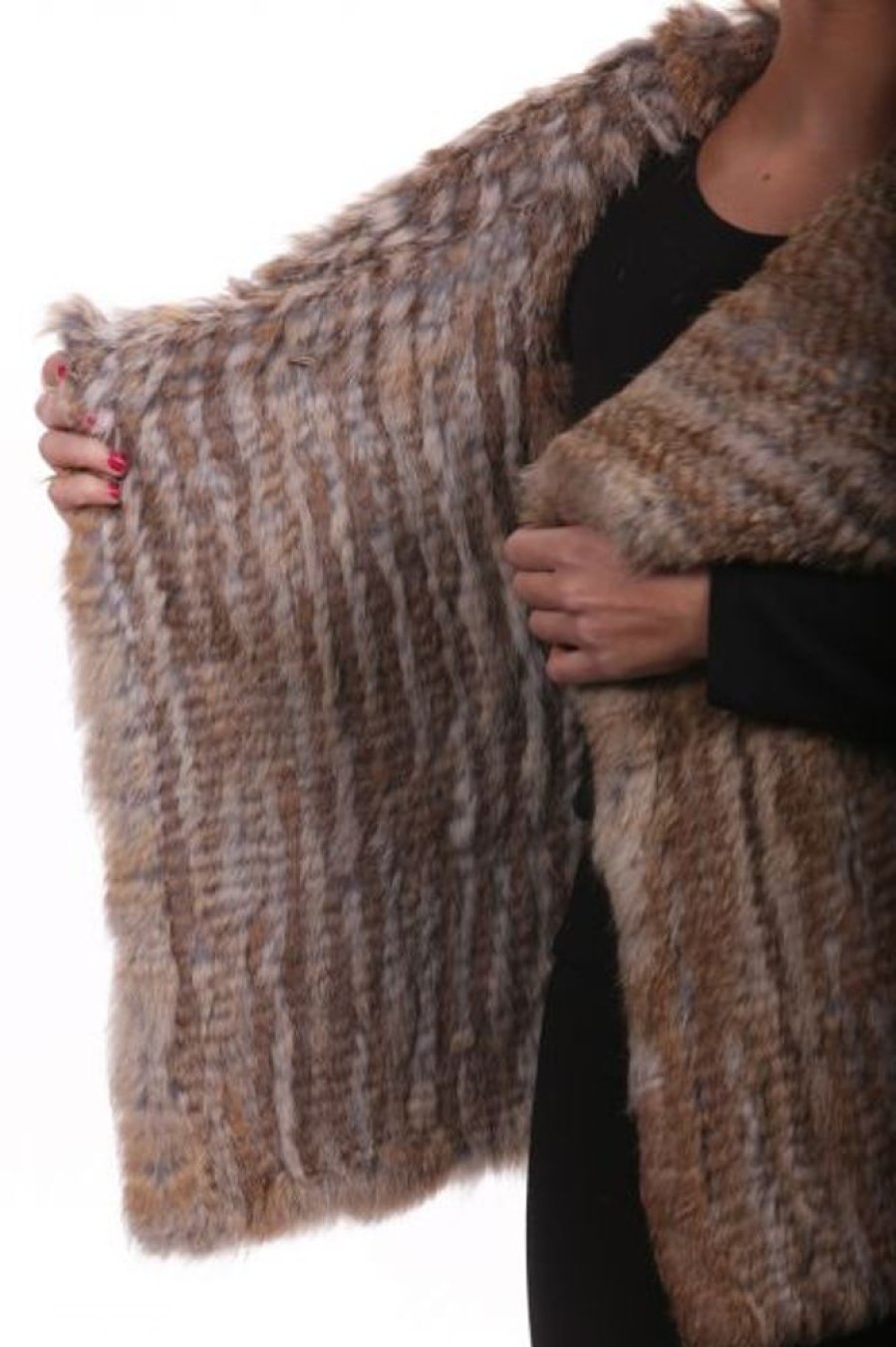 Femme Milpau Gilet / Poncho | Milpau Gigi Marron