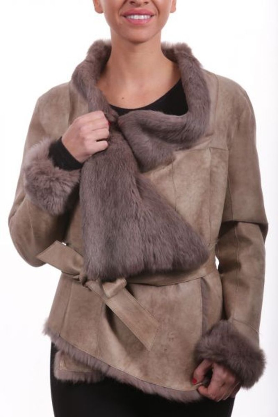 Femme Milpau Blouson | Milpau Nina Taupe