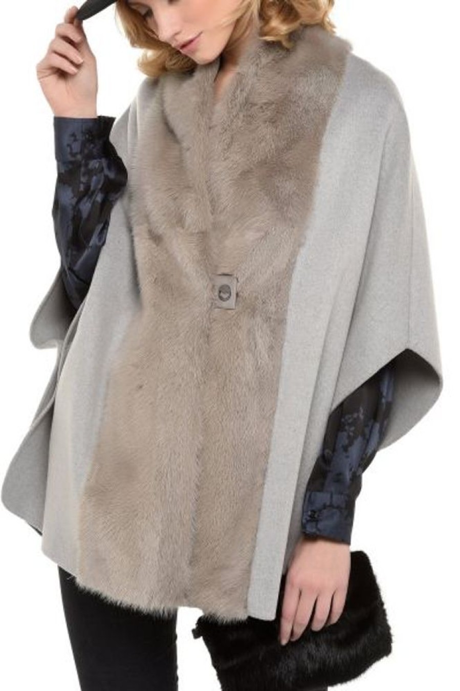 Femme Arturo Gilet / Poncho | Arturo Louane Gris