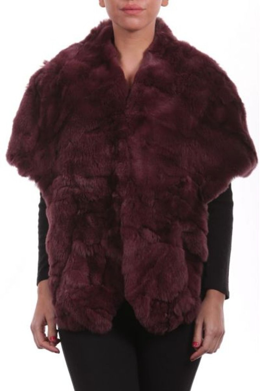 Femme Milpau Gilet / Poncho | Milpau Alya Mauve