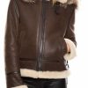 Femme Giorgio Blouson | Giorgio Bombardier Rac Femme Marron