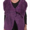 Femme Milpau Gilet / Poncho | Milpau Coralie Violet