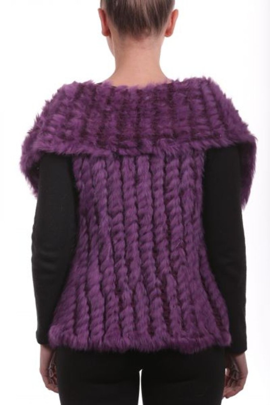 Femme Milpau Gilet / Poncho | Milpau Coralie Violet