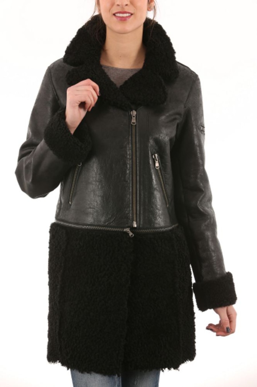 Femme Vespucci Veste | Vespucci Kk-52156 Noir