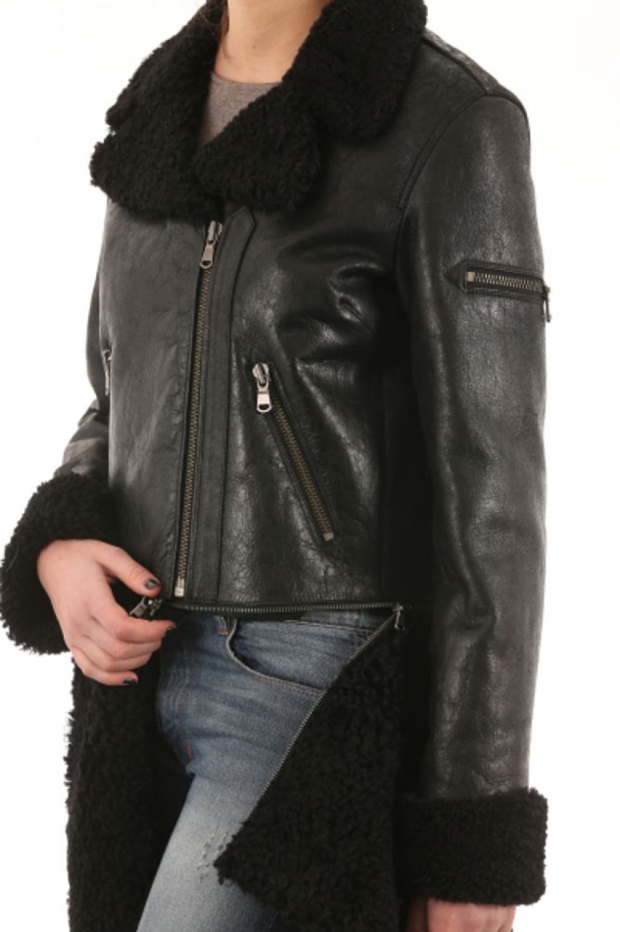 Femme Vespucci Veste | Vespucci Kk-52156 Noir